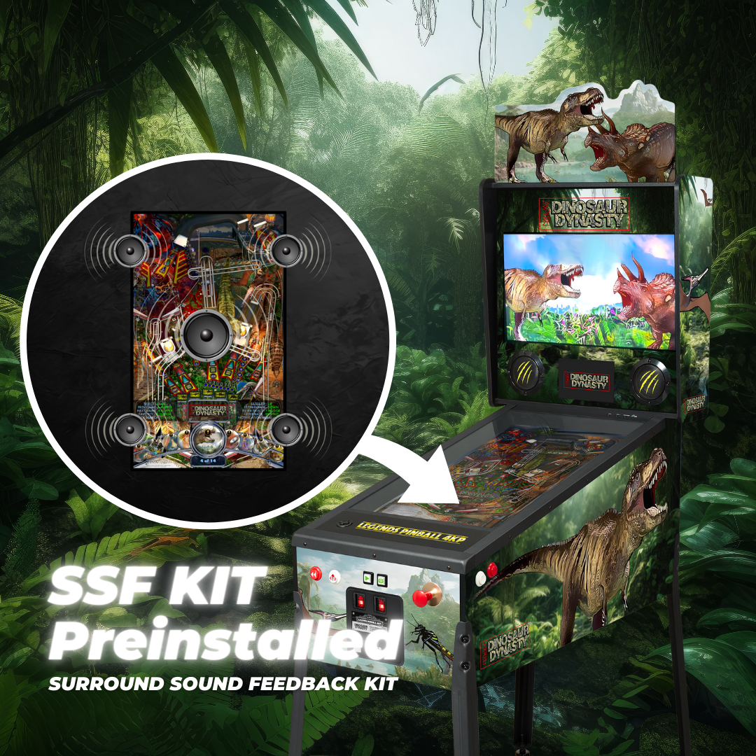 AtGames Affordable Financing Legends Pinball 4KP Dinosaur Dynasty [SE] Initial Payment $500