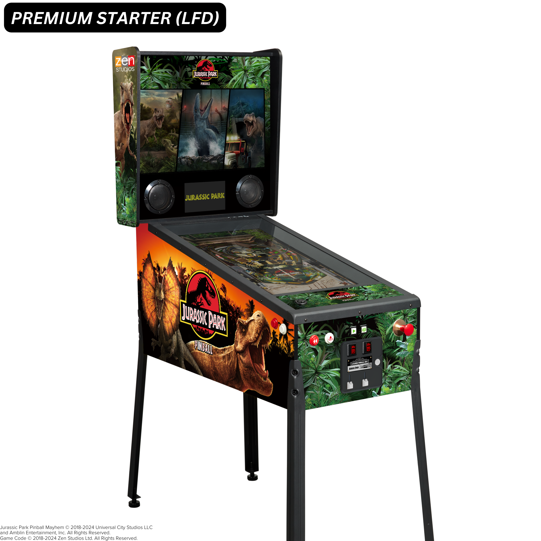 AtGames Affordable Financing Legends Pinball 4KP Jurassic Park [SE] Initial Payment $500