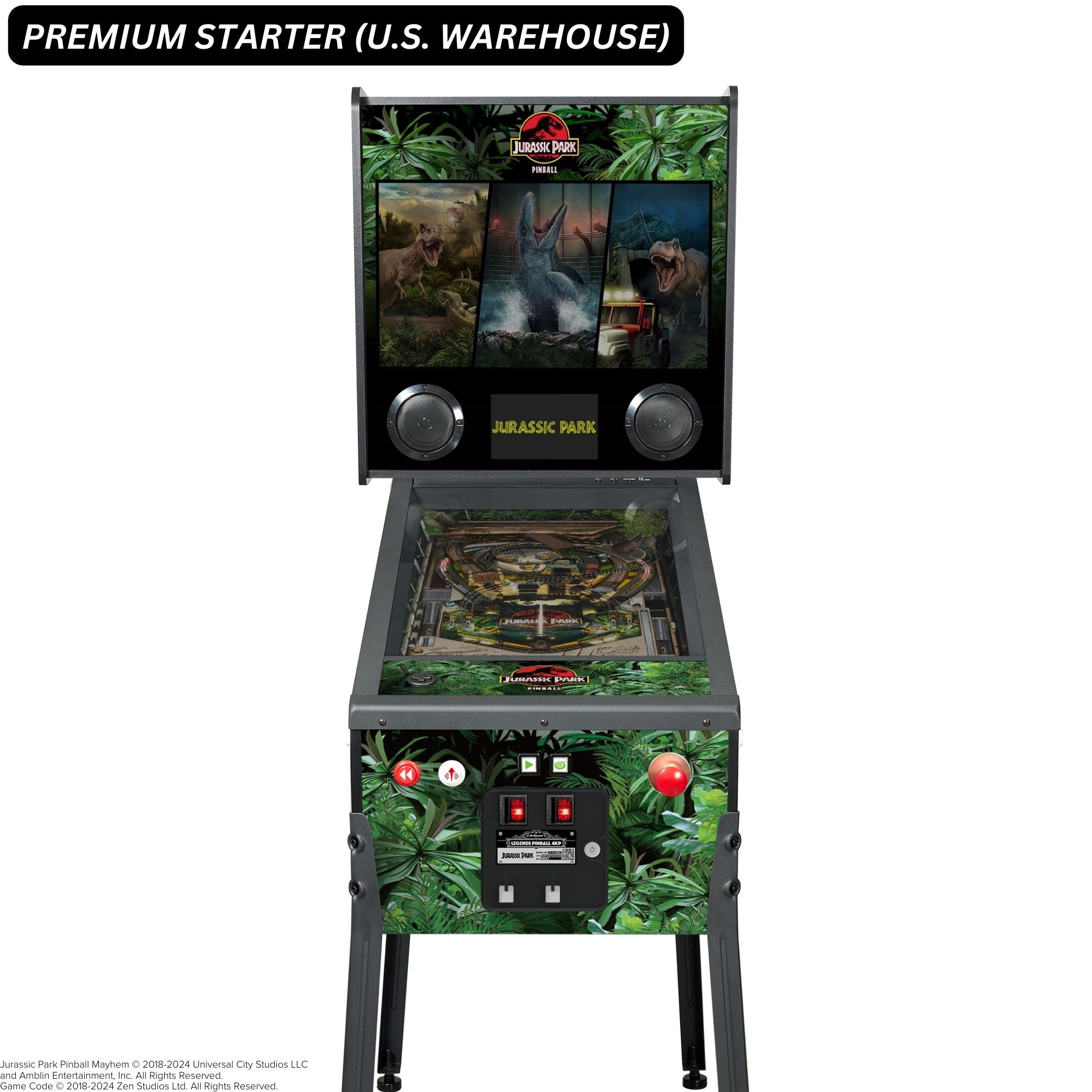 AtGames Affordable Financing Legends Pinball 4KP Jurassic Park [SE] Initial Payment $500