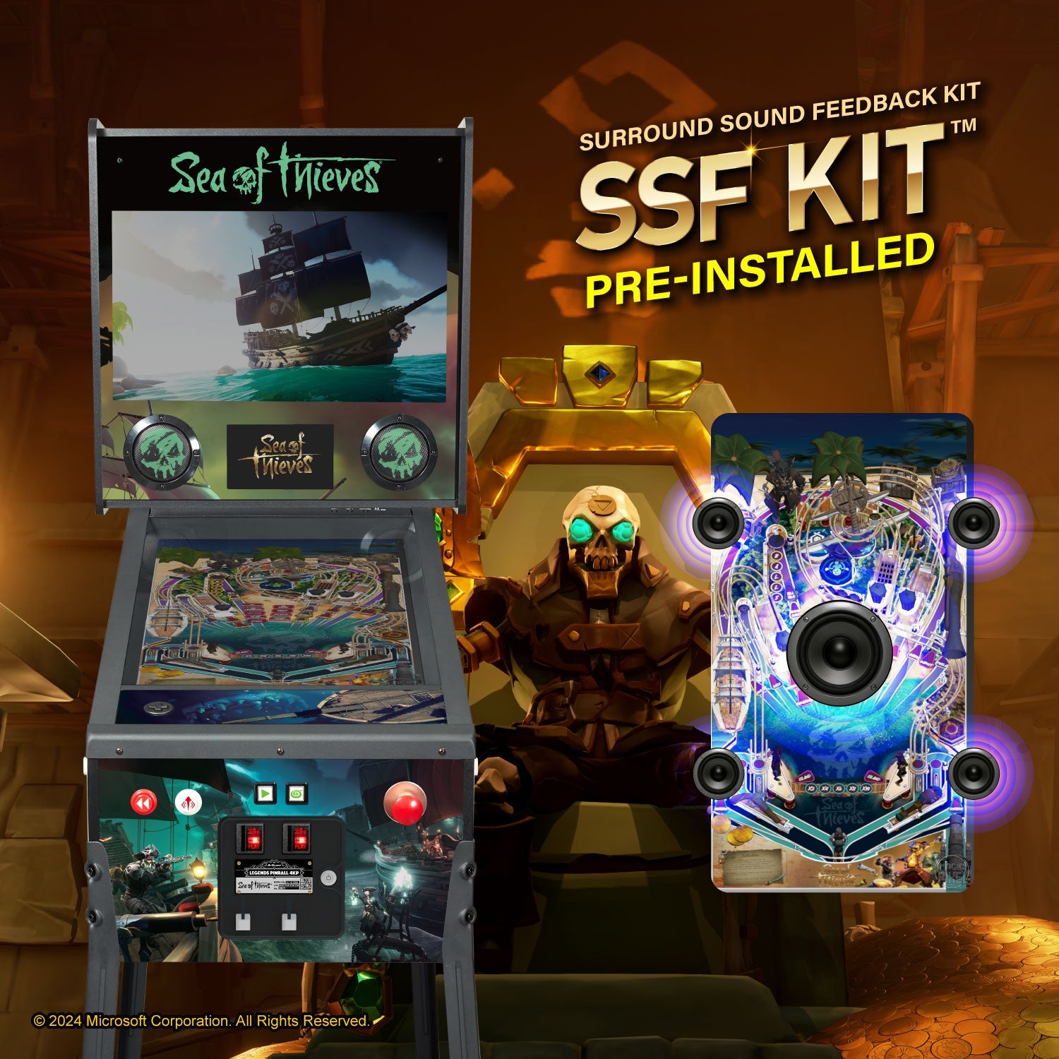 AtGames Affordable Financing Legends Pinball 4KP Sea of Thieves® [SE] Initial Payment $500